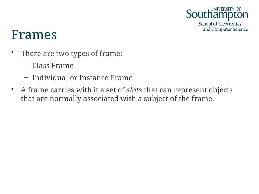 Semantic Networks, Frames, Scripts and Rules Dr - slide 14 of 50