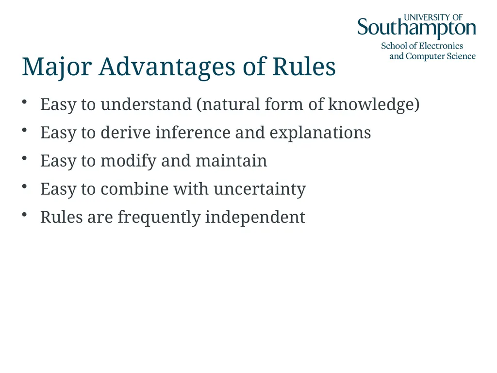 Semantic Networks, Frames, Scripts and Rules Dr - slide 49 of 50