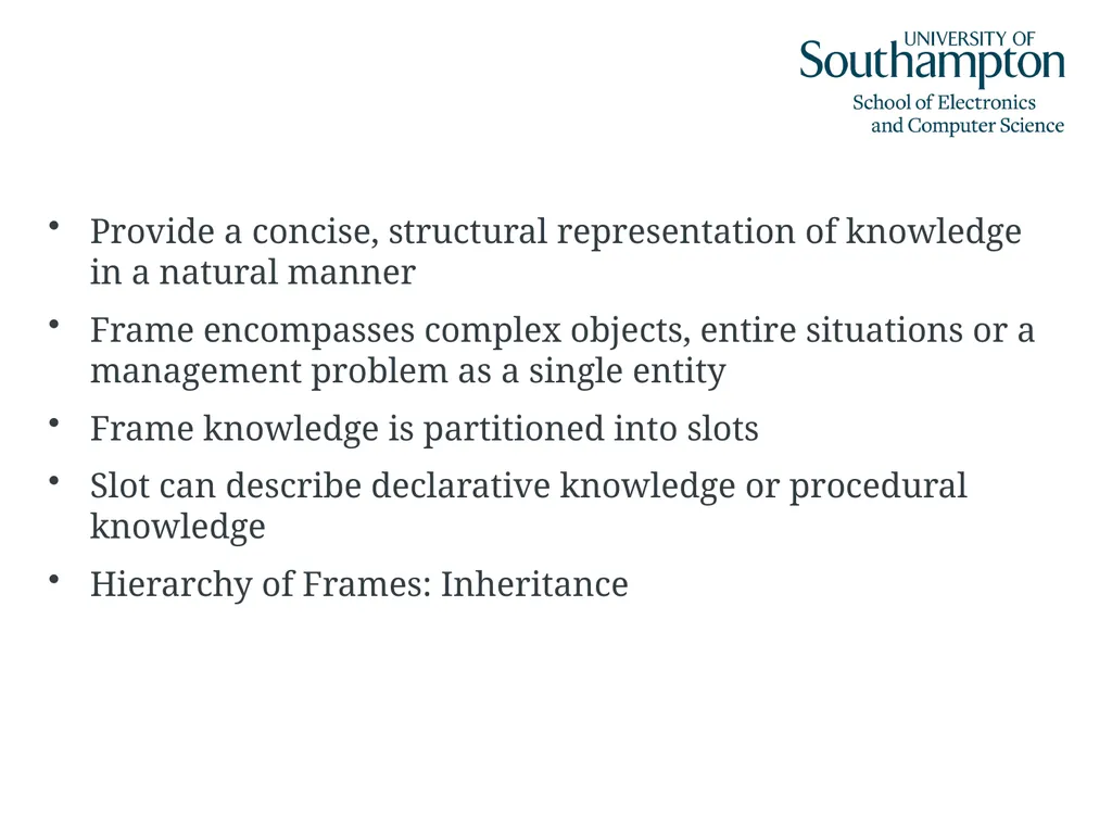 Semantic Networks, Frames, Scripts and Rules Dr - slide 25 of 50
