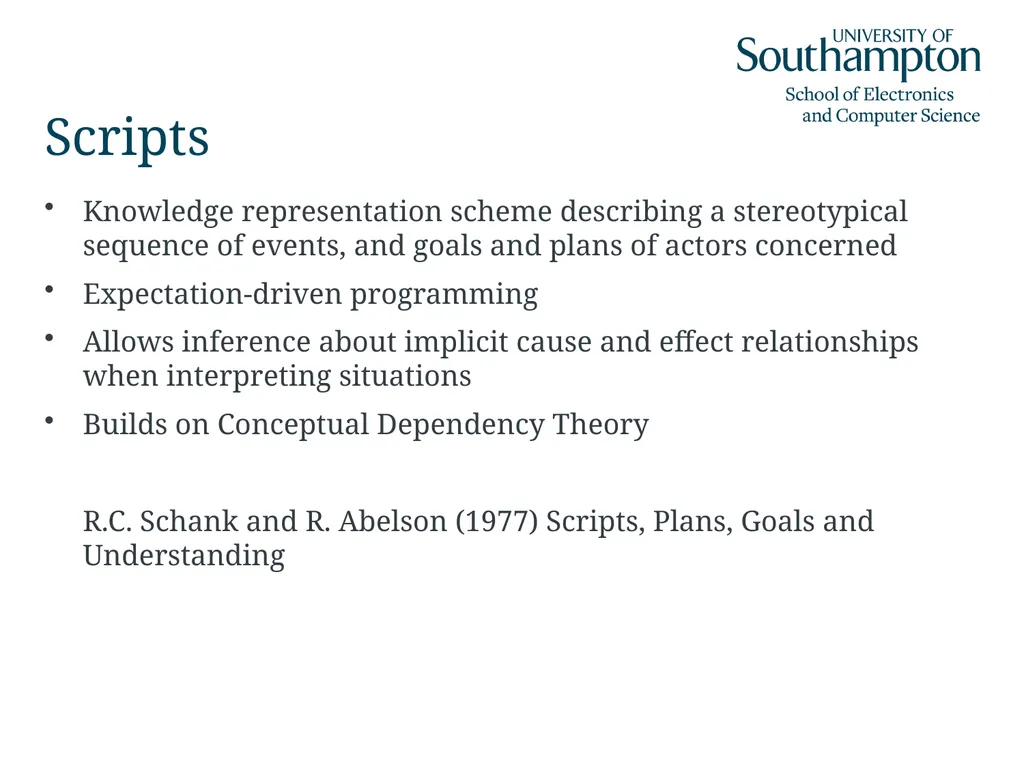Semantic Networks, Frames, Scripts and Rules Dr - slide 30 of 50