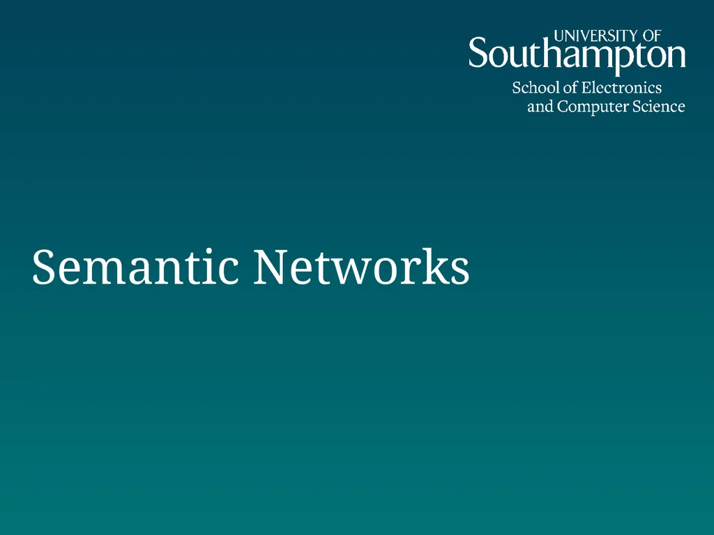 Semantic Networks, Frames, Scripts and Rules Dr - slide 2 of 50