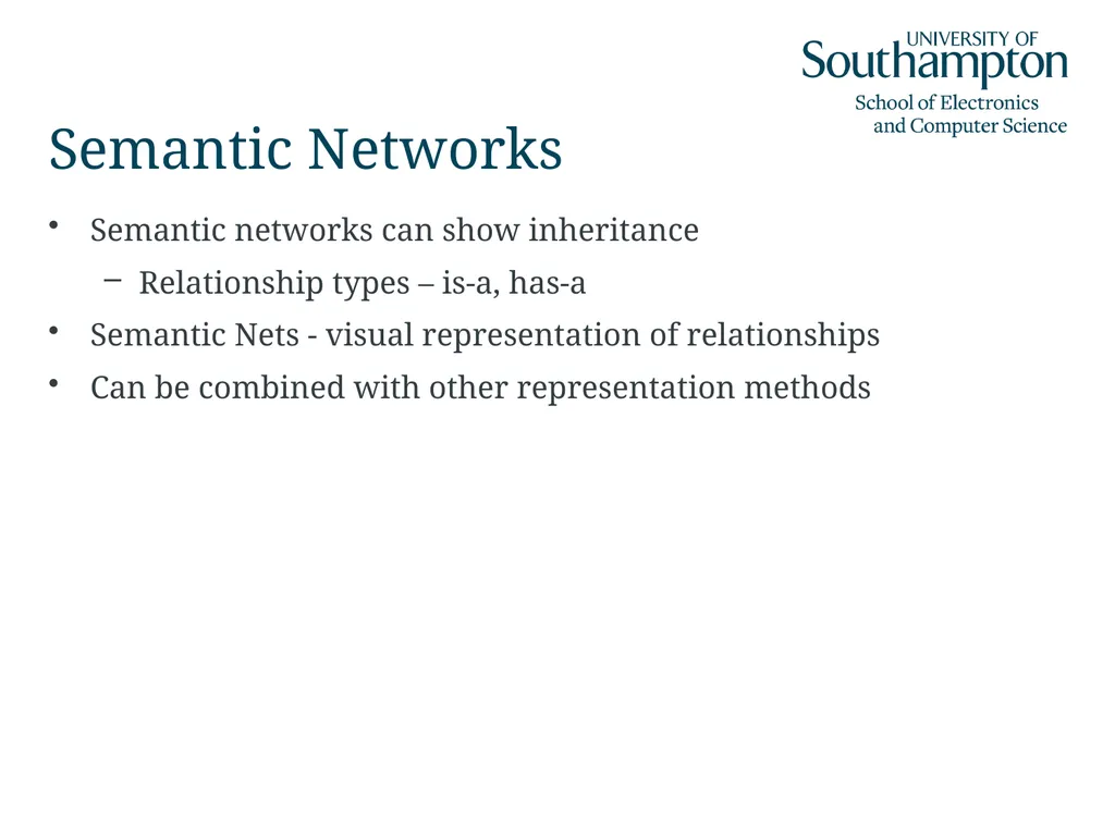 Semantic Networks, Frames, Scripts and Rules Dr - slide 5 of 50