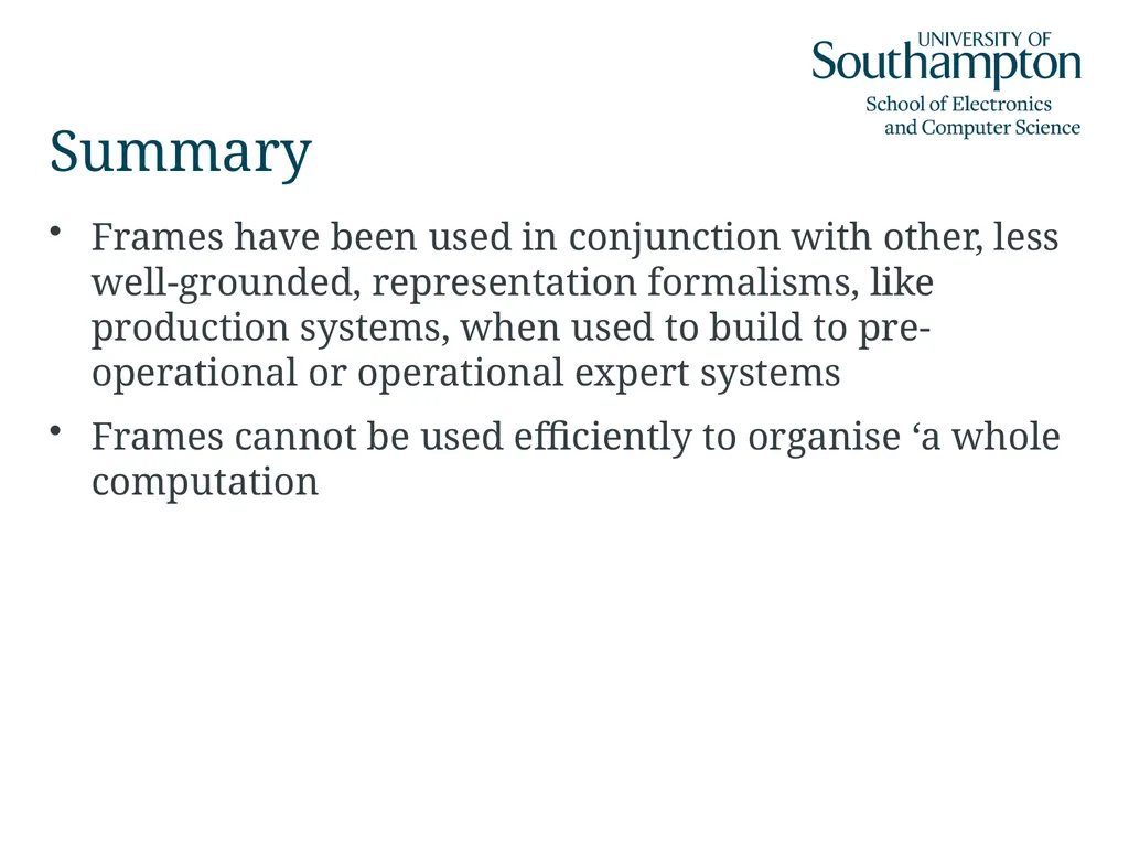 Semantic Networks, Frames, Scripts and Rules Dr - slide 28 of 50