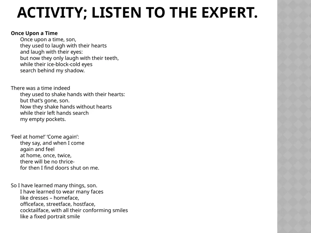 PRACTICAL CLASSROOM ACTIVITIES A PRESENTATION BY - slide 18 of 21