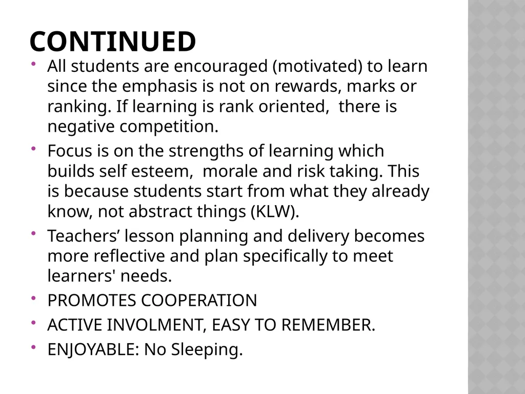 PRACTICAL CLASSROOM ACTIVITIES A PRESENTATION BY - slide 7 of 21