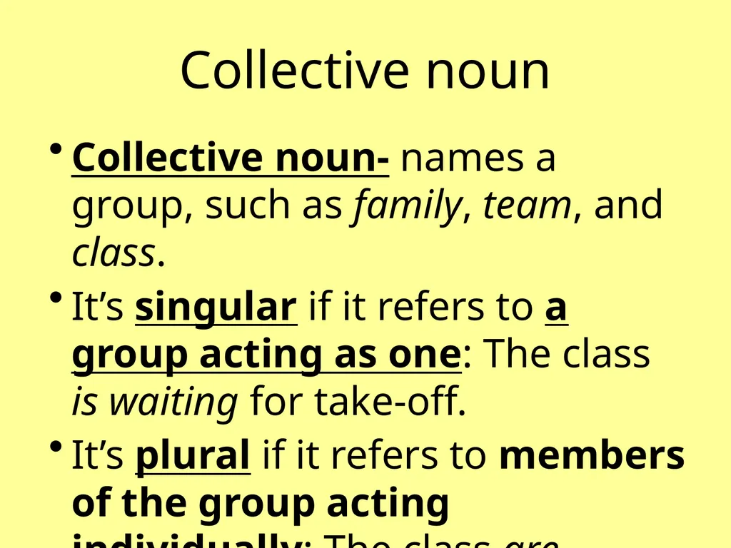 Subject-Verb Agreement It’s all about “teamwork!” - slide 6 of 6