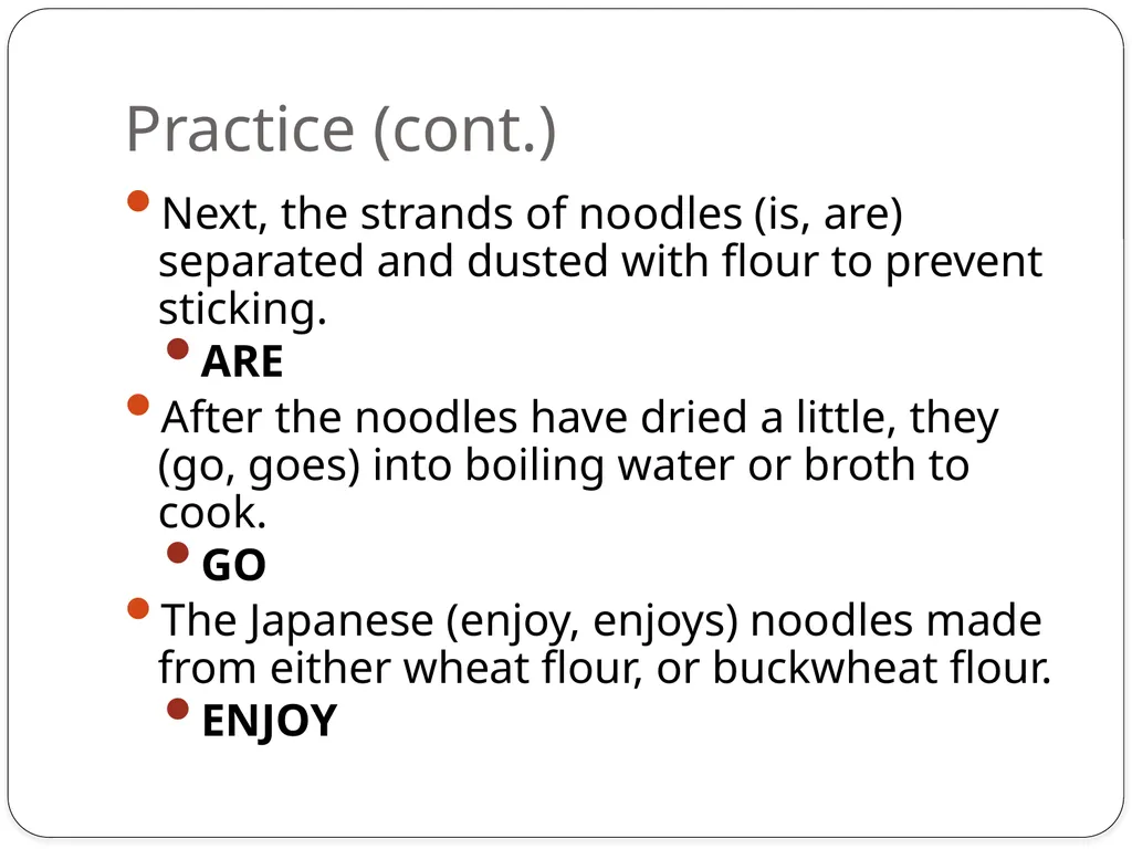 Chapter 5 Subject Verb Agreement A verb should - slide 10 of 12