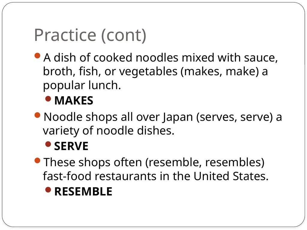 Chapter 5 Subject Verb Agreement A verb should - slide 11 of 12