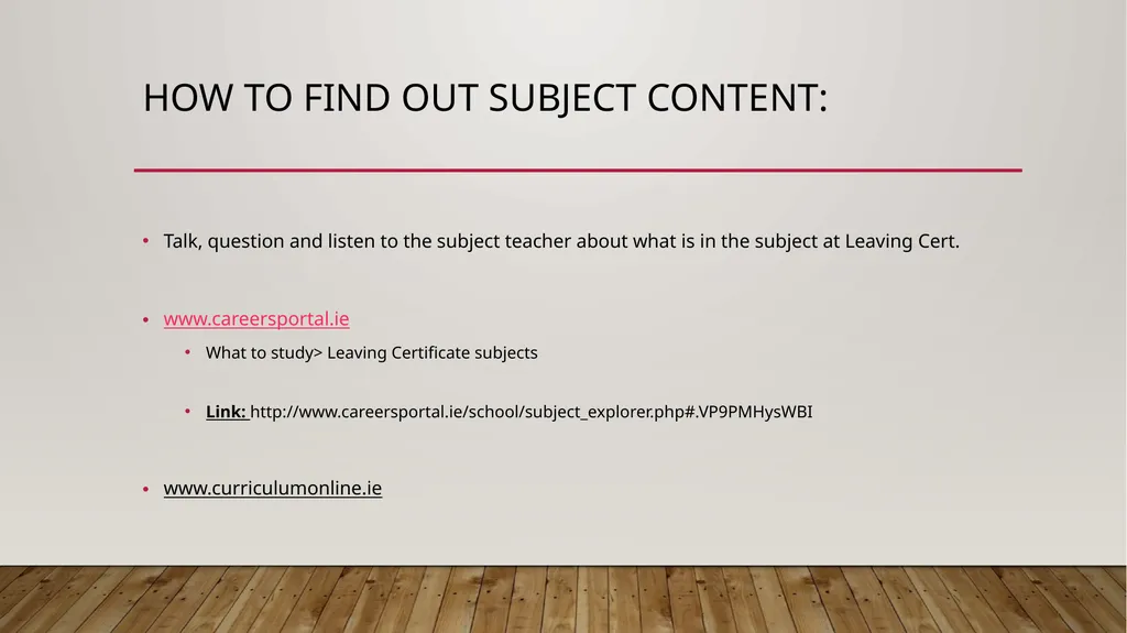 Choices after Junior Cert 2021 Leaving Cert - slide 9 of 18