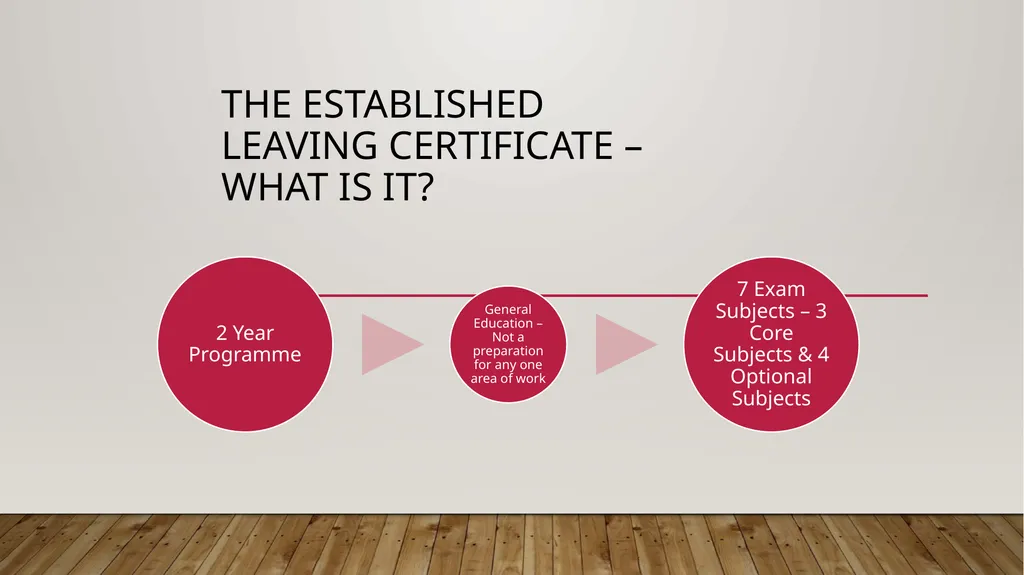 Choices after Junior Cert 2021 Leaving Cert - slide 3 of 18