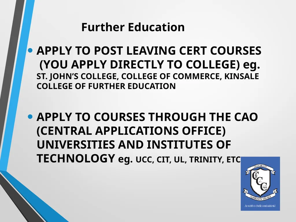 WELCOME Presentation on Subject Choice for Leaving - slide 14 of 25