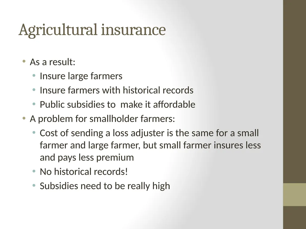 Learning about Agricultural Microinsurance from - slide 15 of 38