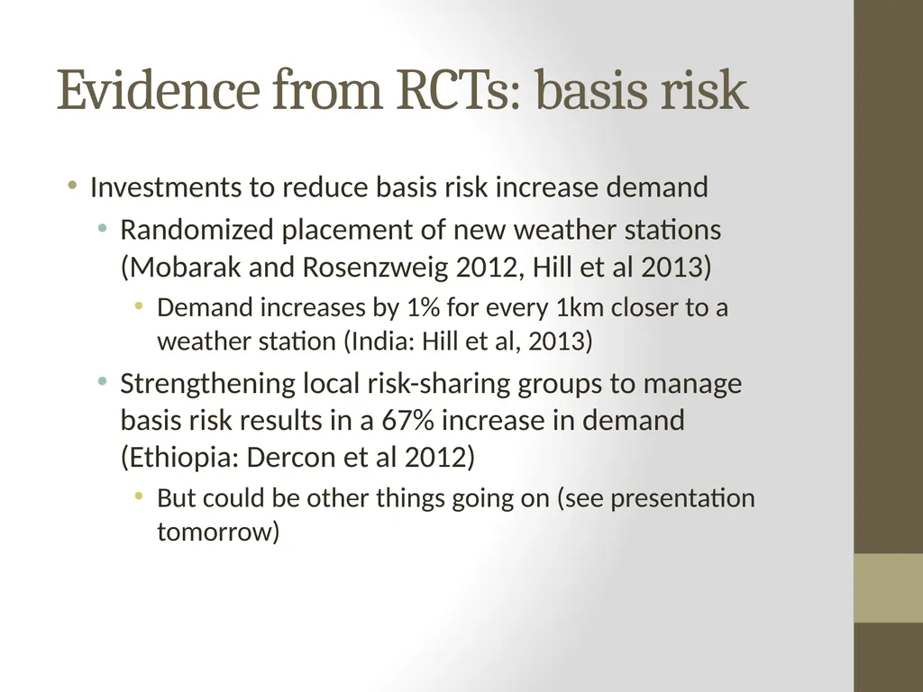 Learning about Agricultural Microinsurance from - slide 30 of 38