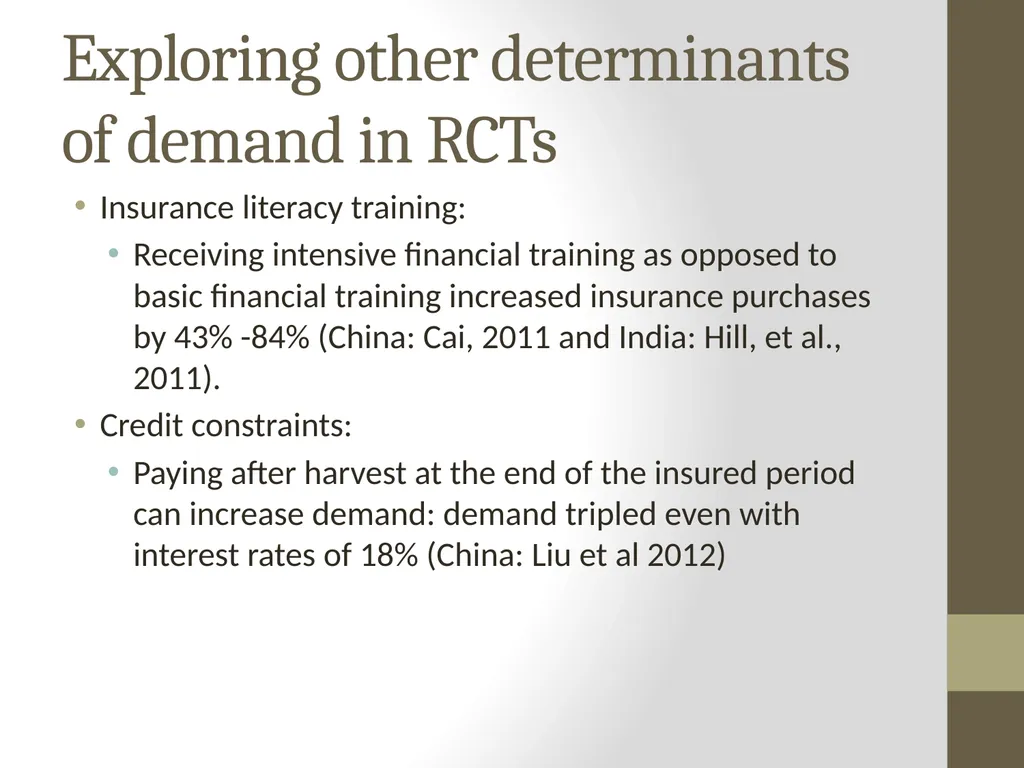Learning about Agricultural Microinsurance from - slide 33 of 38