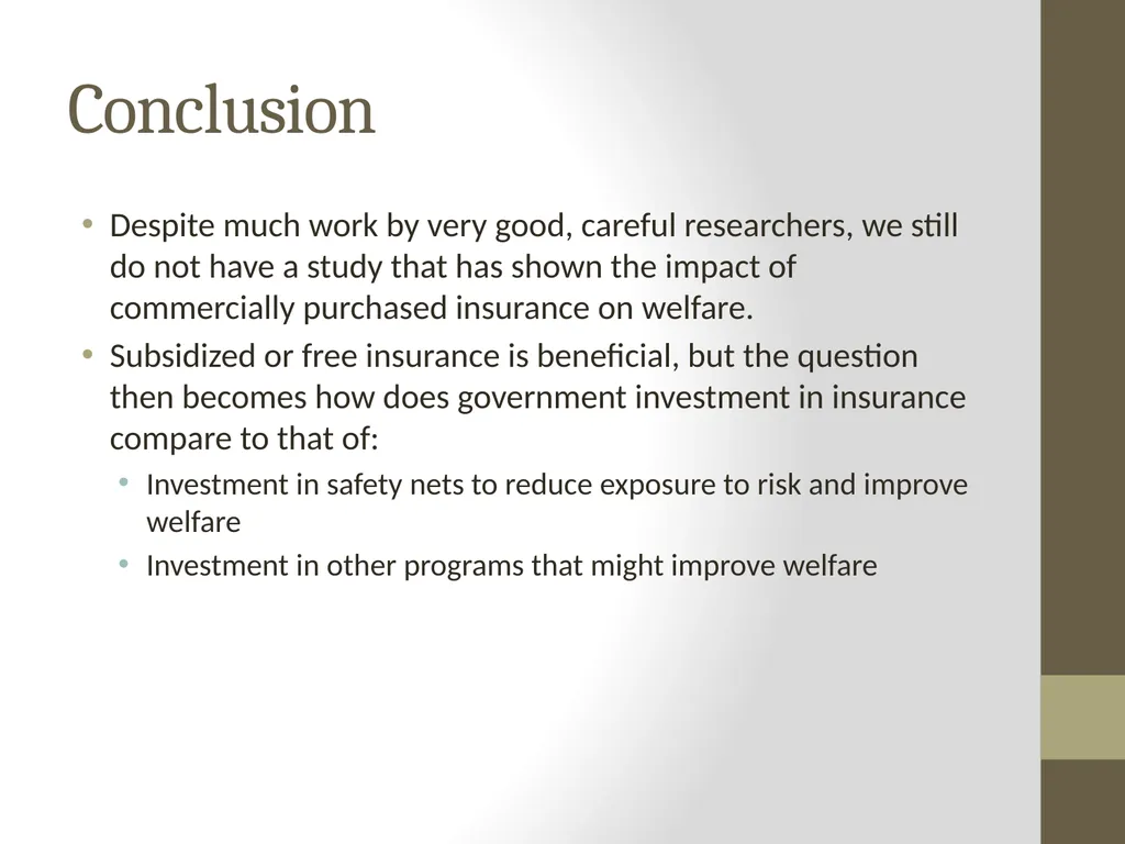 Learning about Agricultural Microinsurance from - slide 38 of 38