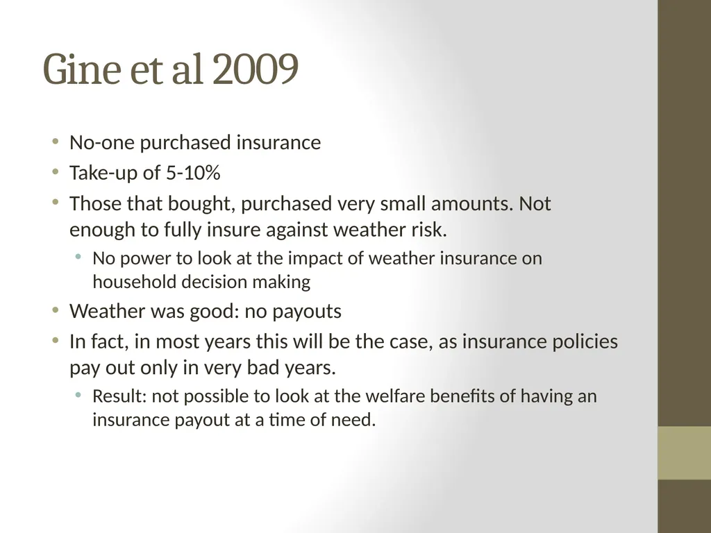 Learning about Agricultural Microinsurance from - slide 22 of 38