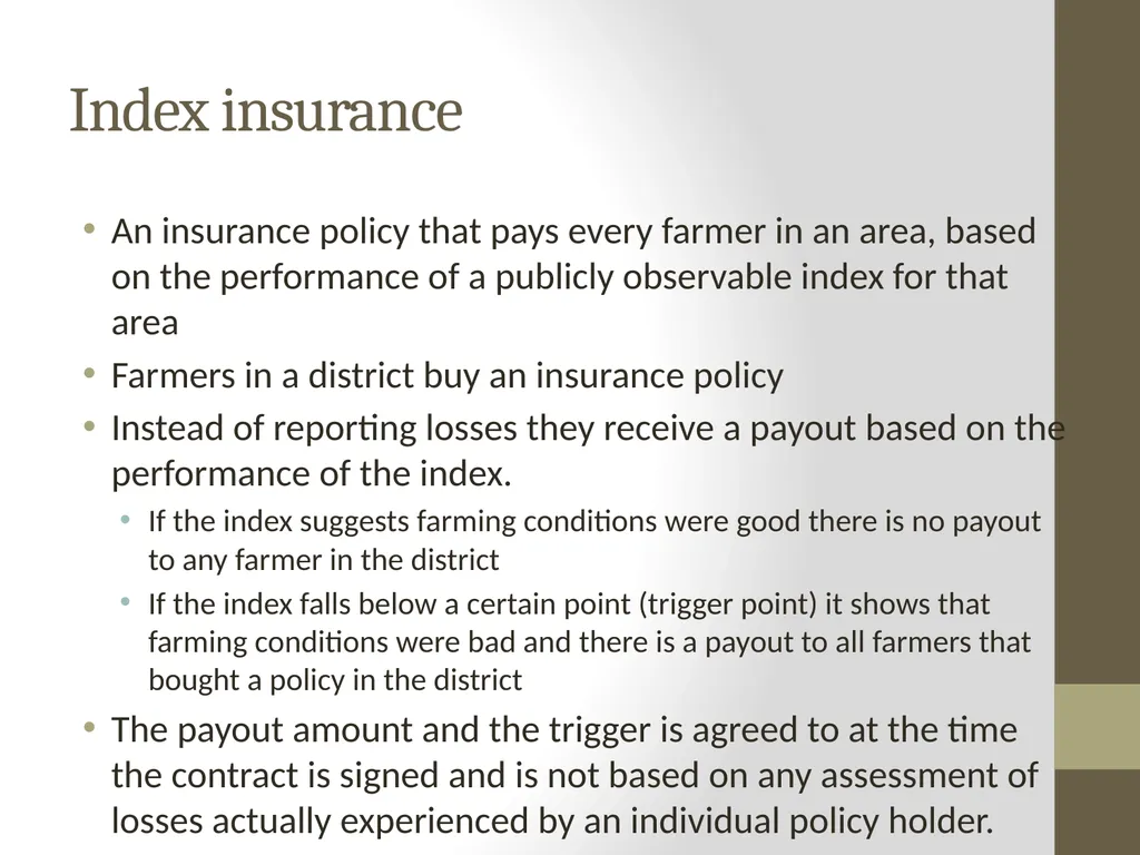 Learning about Agricultural Microinsurance from - slide 18 of 38