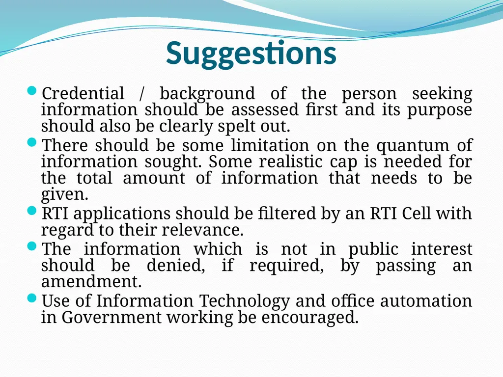 IMPLEMENTATION OF RTI ON INDIAN RAILWAYS - slide 25 of 30