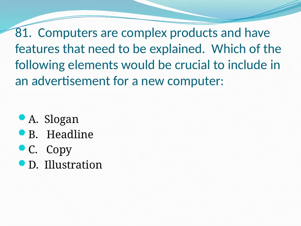 SEM 3.03 & 3.04 COMPONENTS OF ADVERTISEMEN S - slide 46 of 61