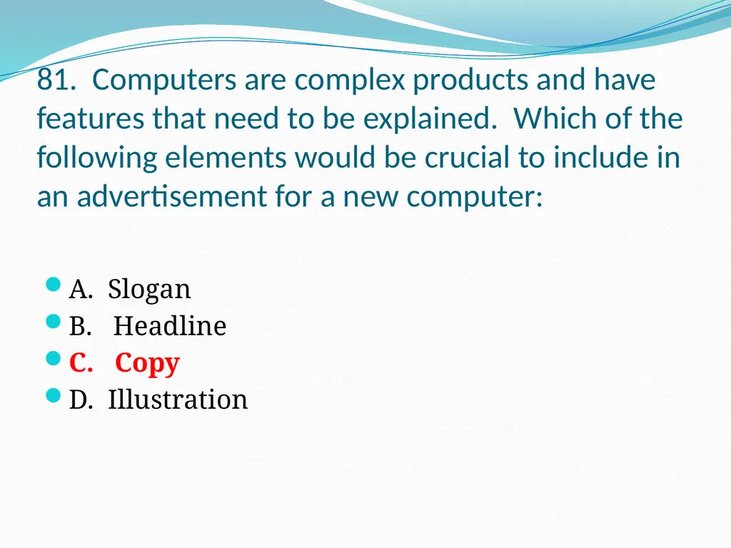 SEM 3.03 & 3.04 COMPONENTS OF ADVERTISEMEN S - slide 47 of 61