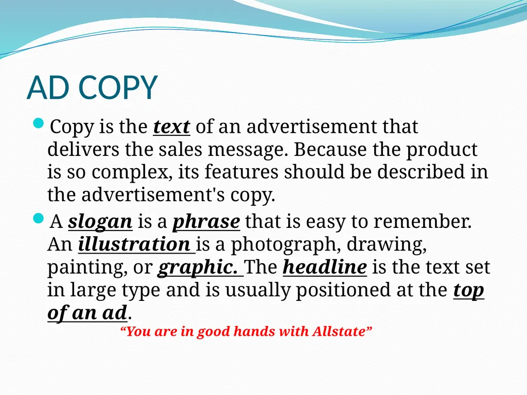 SEM 3.03 & 3.04 COMPONENTS OF ADVERTISEMEN S - slide 4 of 61