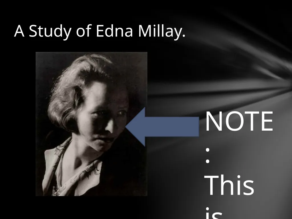 By Edna St. Vincent Millay Sonnet 29: Pity Me Not - slide 4 of 16