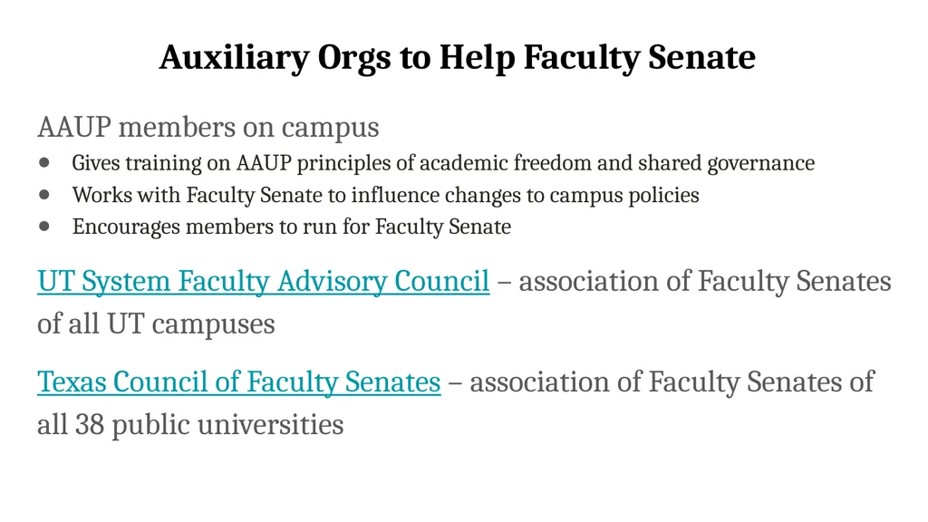 Academic Freedom, Shared Governance, and Faculty - slide 17 of 21