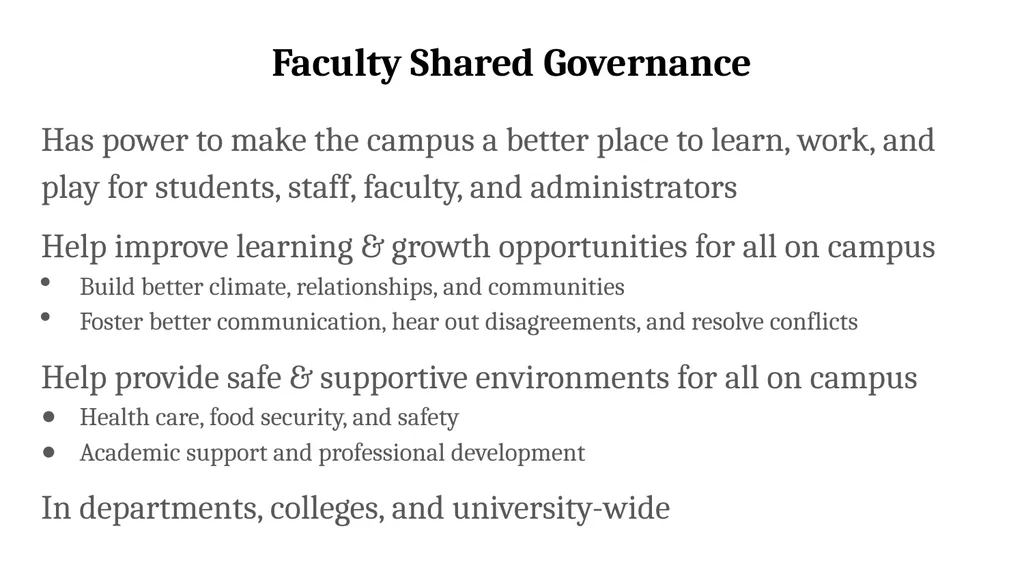 Academic Freedom, Shared Governance, and Faculty - slide 12 of 21