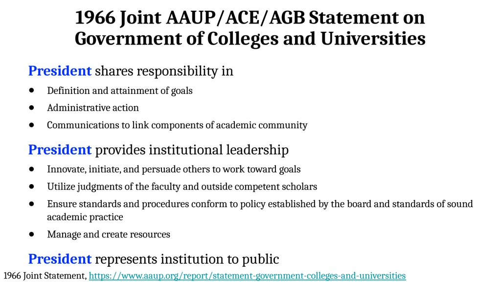 Academic Freedom, Shared Governance, and Faculty - slide 9 of 21
