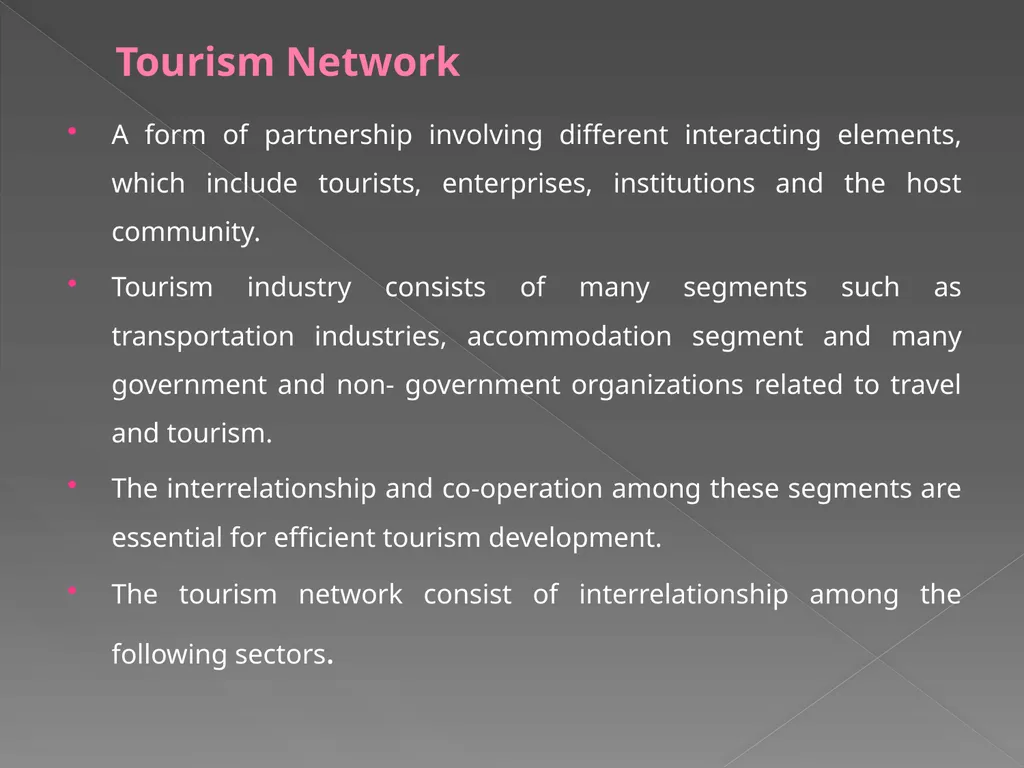 DETERMINANTS AND MOTIVATORS OF TOURISM - slide 9 of 11