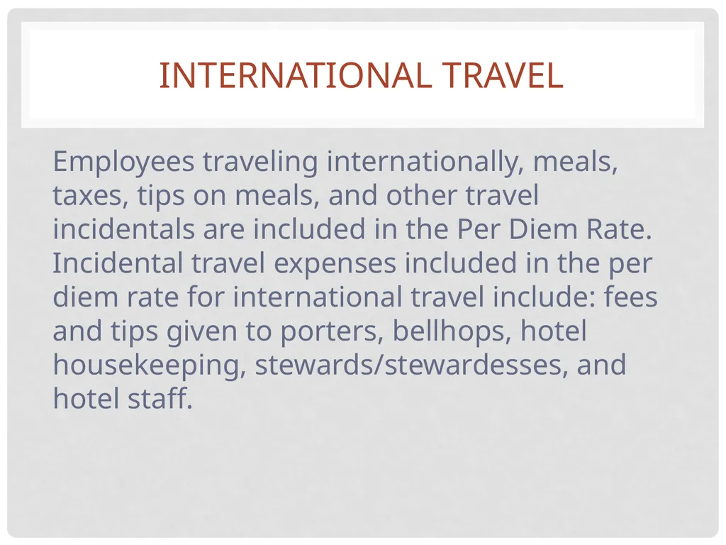 Travel and expense Reimbursement Presented by: - slide 21 of 39