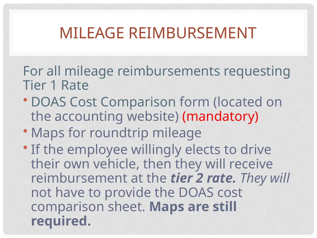 Travel and expense Reimbursement Presented by: - slide 16 of 39