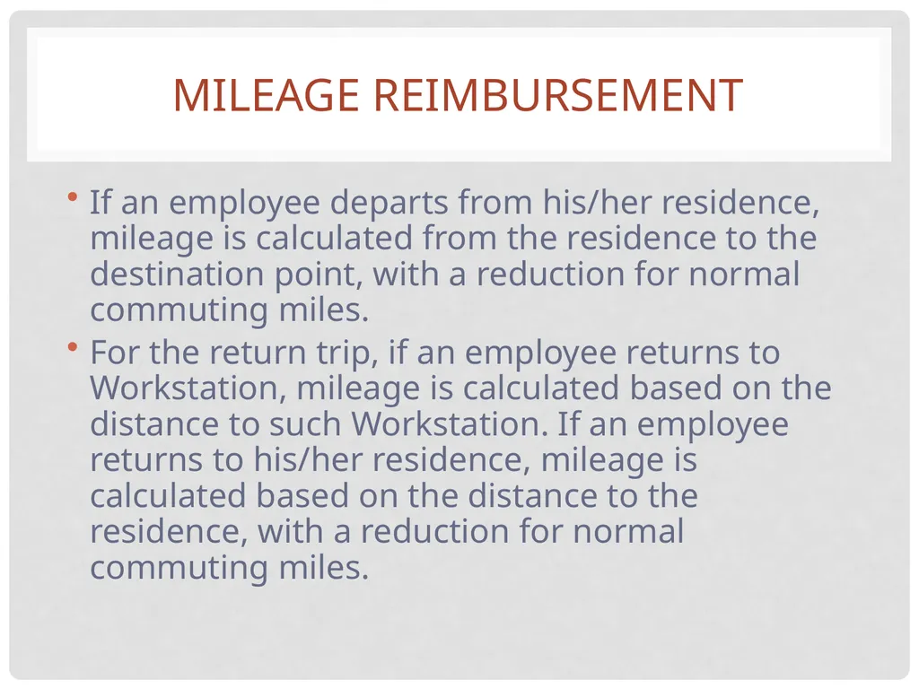 Travel and expense Reimbursement Presented by: - slide 18 of 39