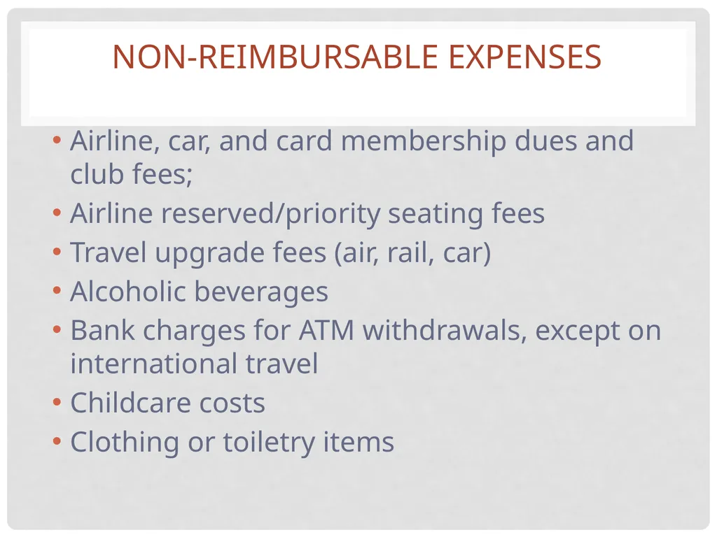 Travel and expense Reimbursement Presented by: - slide 24 of 39