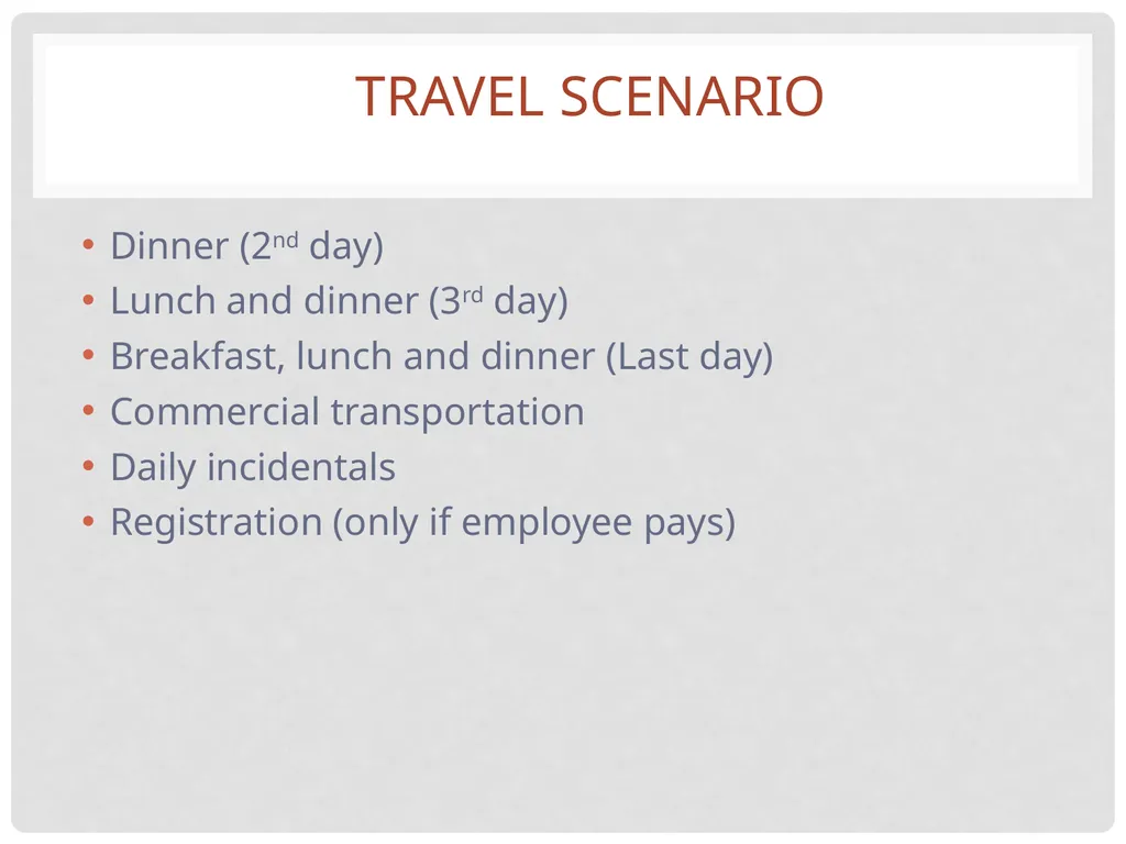 Travel and expense Reimbursement Presented by: - slide 35 of 39