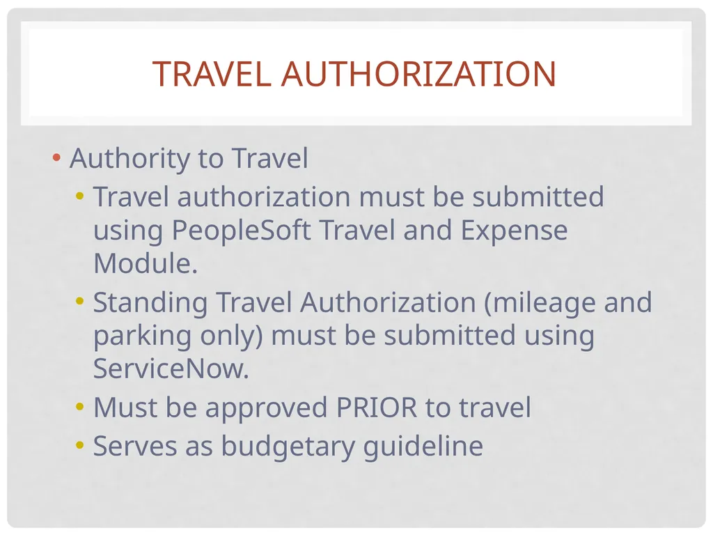 Travel and expense Reimbursement Presented by: - slide 3 of 39