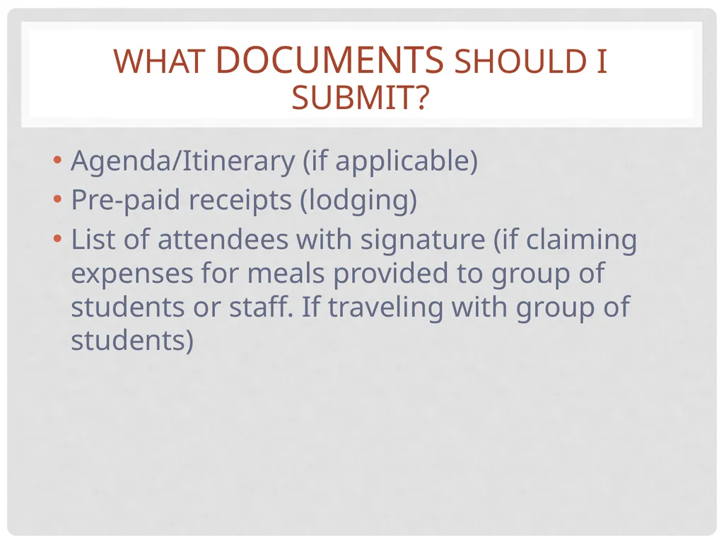 Travel and expense Reimbursement Presented by: - slide 6 of 39