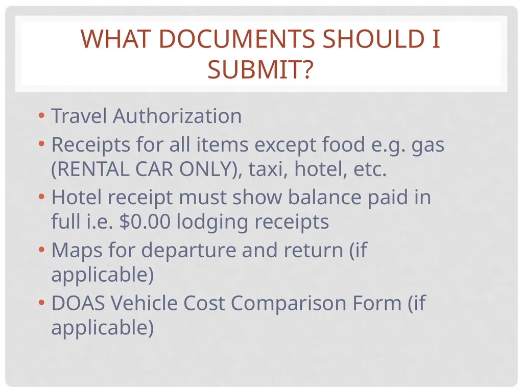 Travel and expense Reimbursement Presented by: - slide 5 of 39