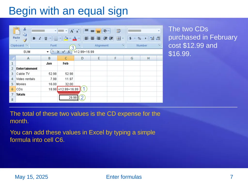 Microsoft® Office Excel® 2007 Training Enter - slide 7 of 64