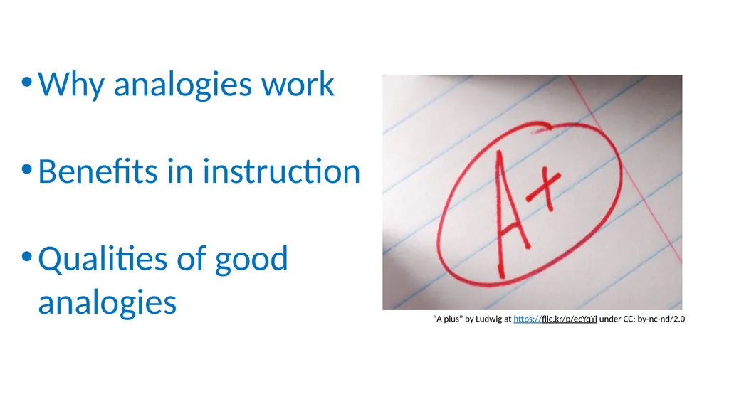 Building connections: Using analogies and - slide 4 of 15