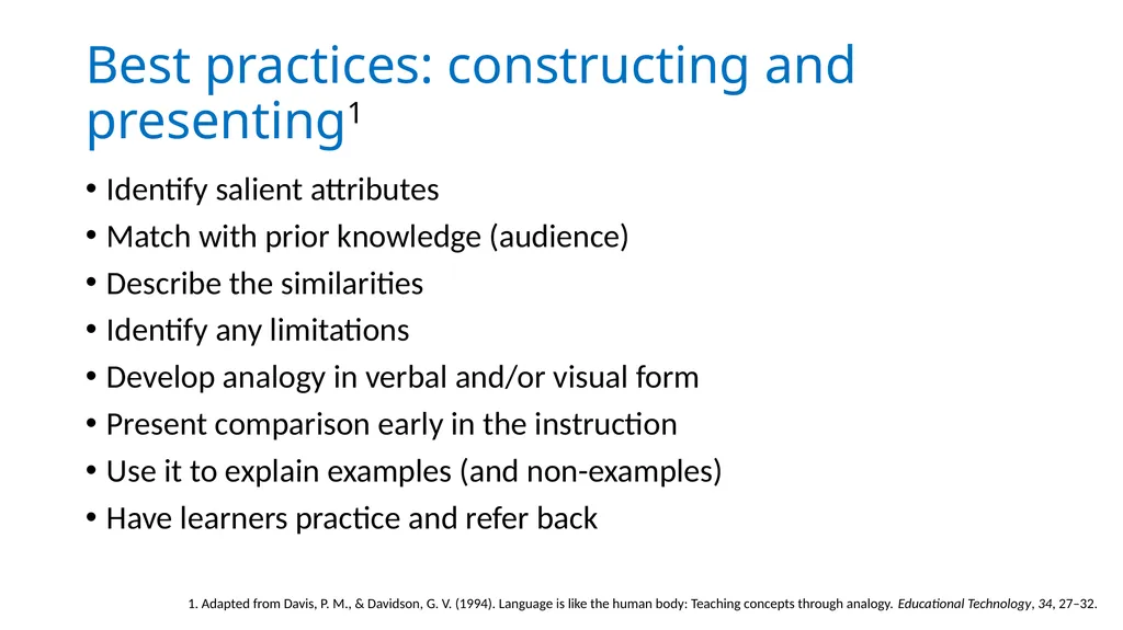 Building connections: Using analogies and - slide 5 of 15