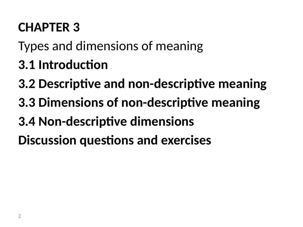 Chapter 3 Semantics 1 CHAPTER 3 Types and - slide 2 of 32