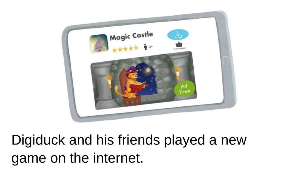 Digiduck and the Magic Castle Sensory Story - slide 4 of 17