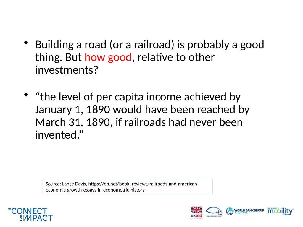 Non-experimental methods for transport impact - slide 11 of 44