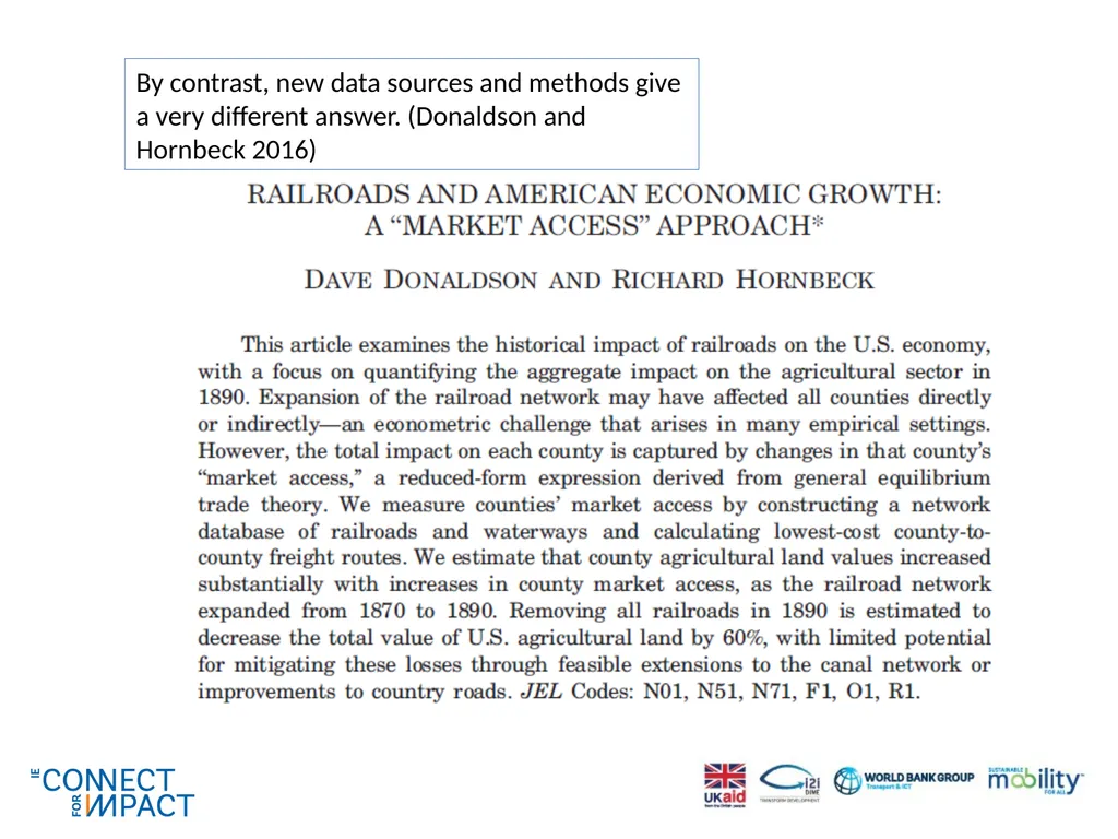 Non-experimental methods for transport impact - slide 12 of 44