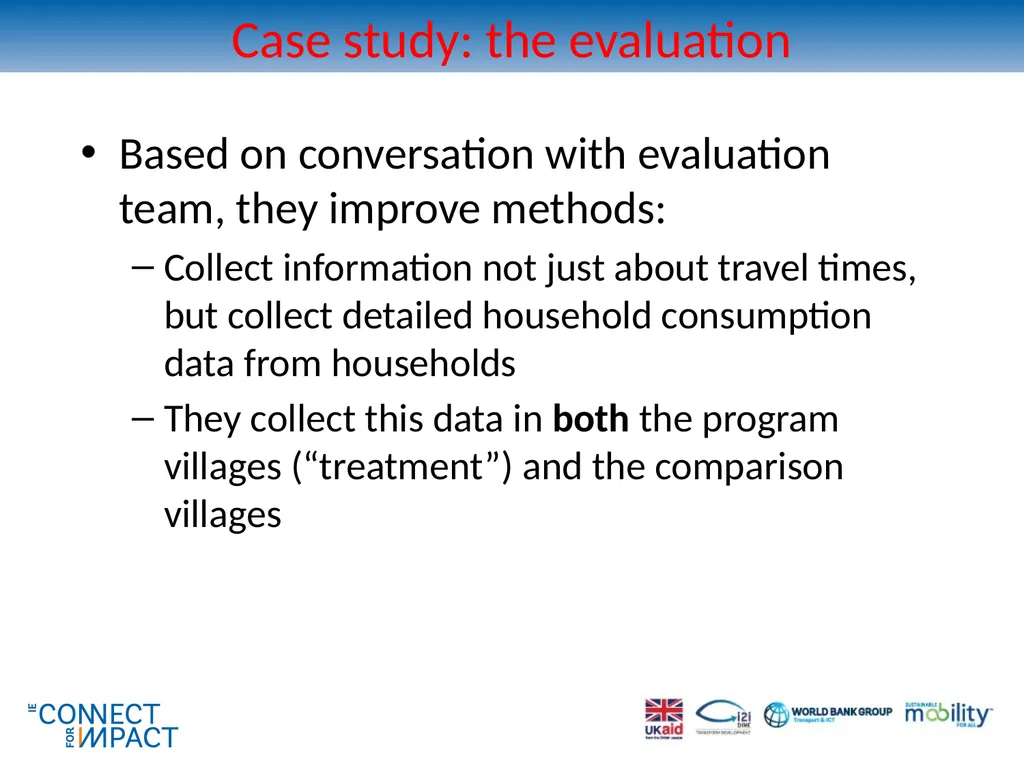 Non-experimental methods for transport impact - slide 18 of 44