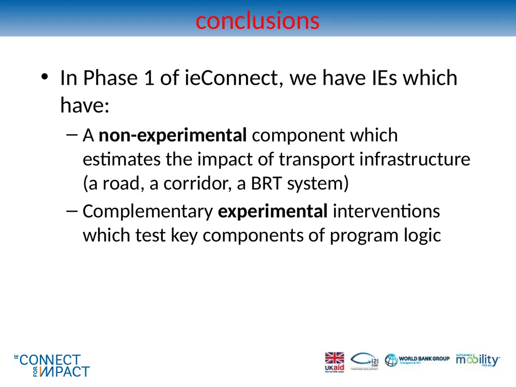 Non-experimental methods for transport impact - slide 44 of 44