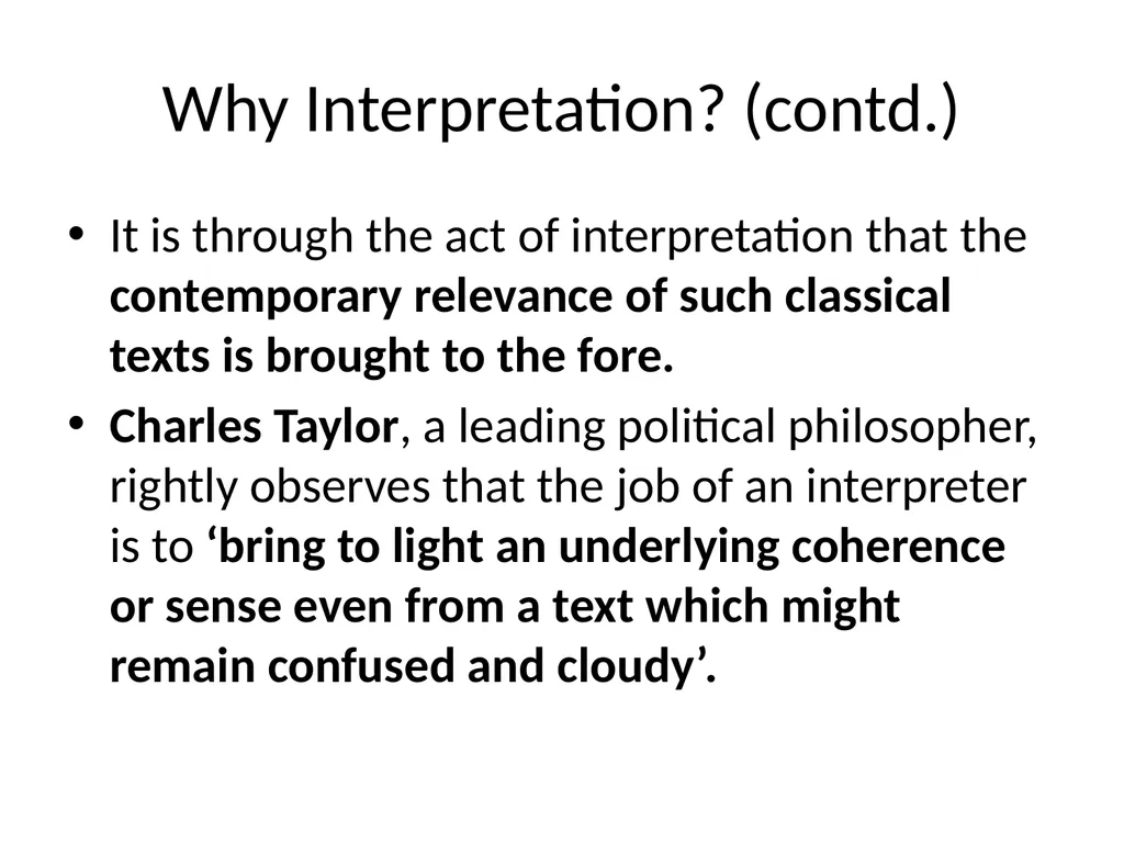 Meaning and Connotations Interpretation has - slide 5 of 18