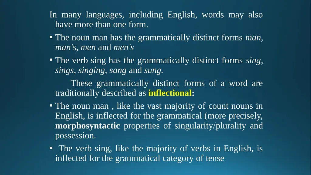 Words forms & meaning transparent & opaque forms & - slide 7 of 41