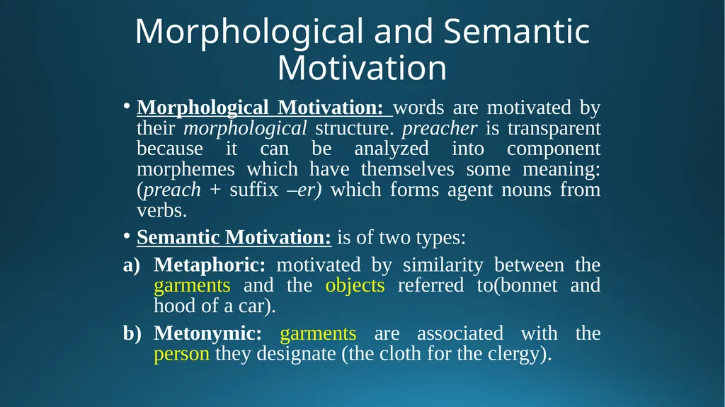 Words forms & meaning transparent & opaque forms & - slide 27 of 41